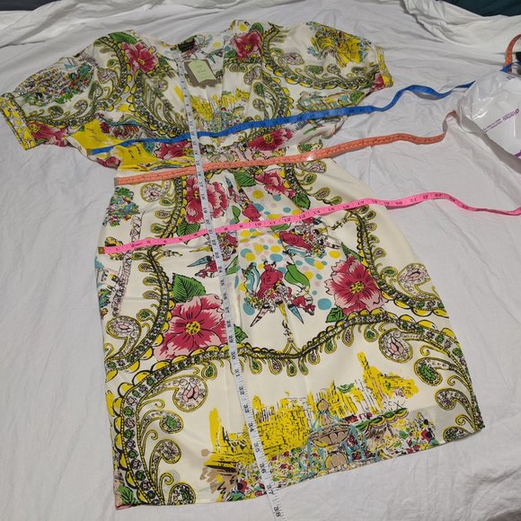 NWT Collette Dinnigan Scenic Silk Dress - Picture 9 of 11